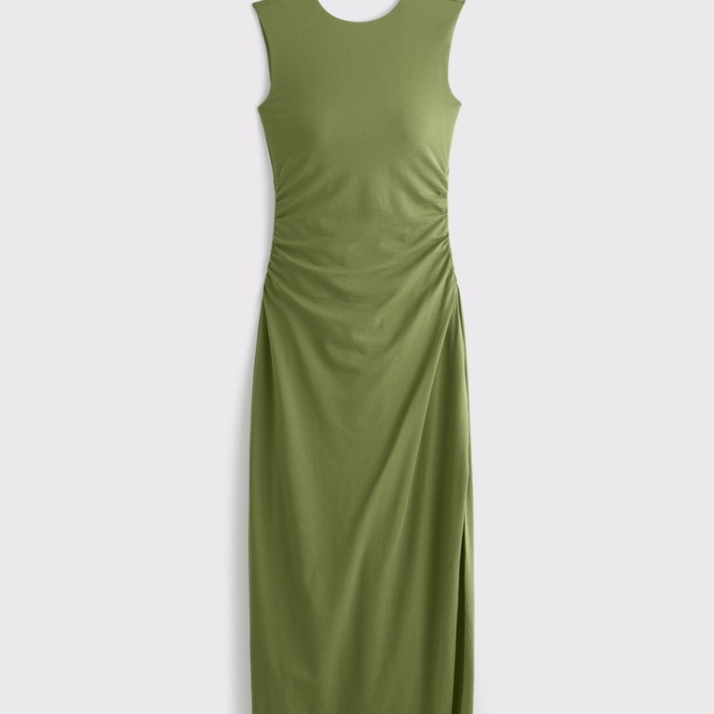 Abercrombie & Fitch Olive Maxi Dress